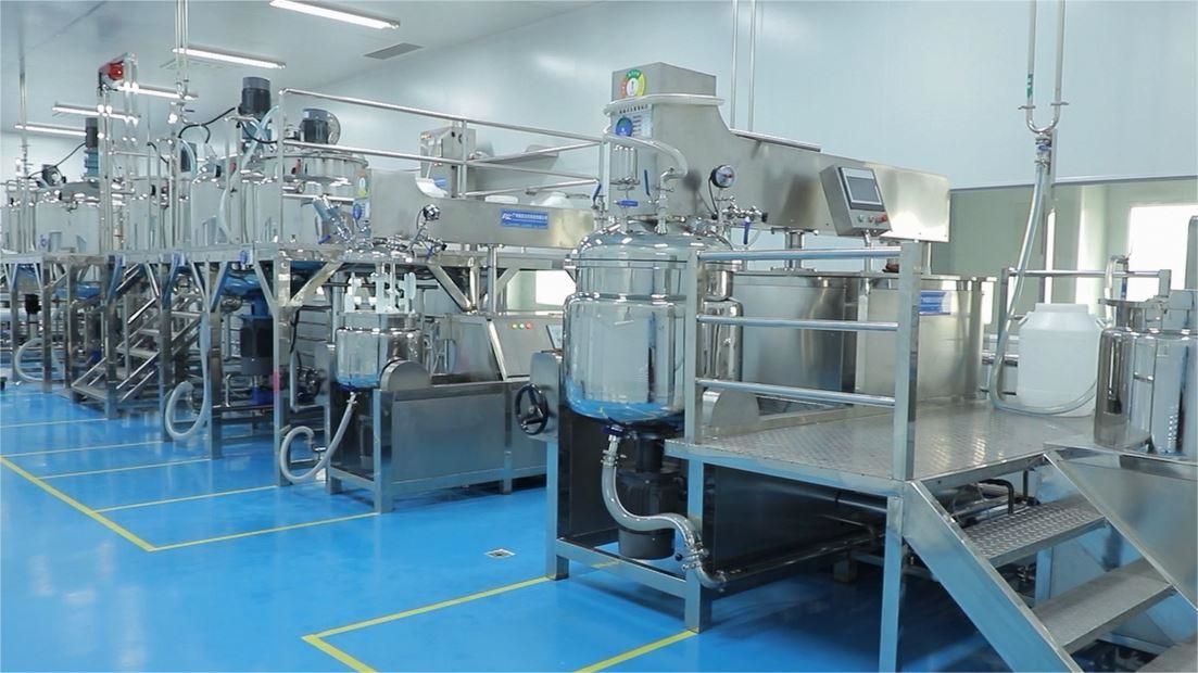 Emulsification process for cosmetics production at TPL Beauty manufacturing
