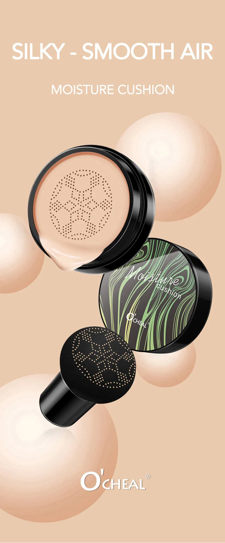 Ocheal Mushroom Head Air Cushion Cc Bb Cream Concealer Isolation Foundation Solution