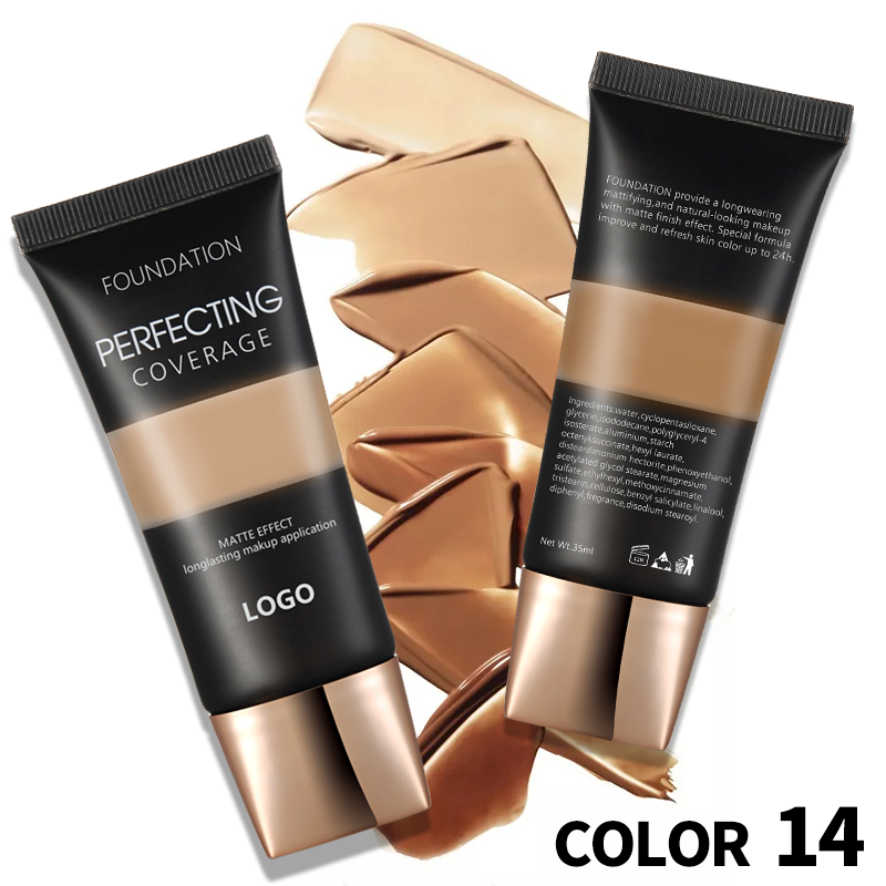 OEM Foundation Vegan Matte Waterproof Full Coverage Private Label Liquid Makeup Full Coverage Foundation