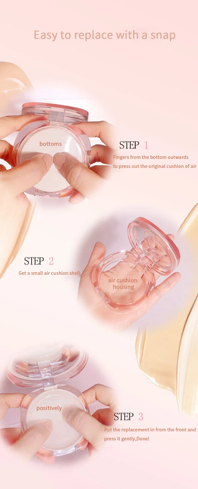 Lightweight Natural Finish Cushion Foundation for Ultimate Coverage