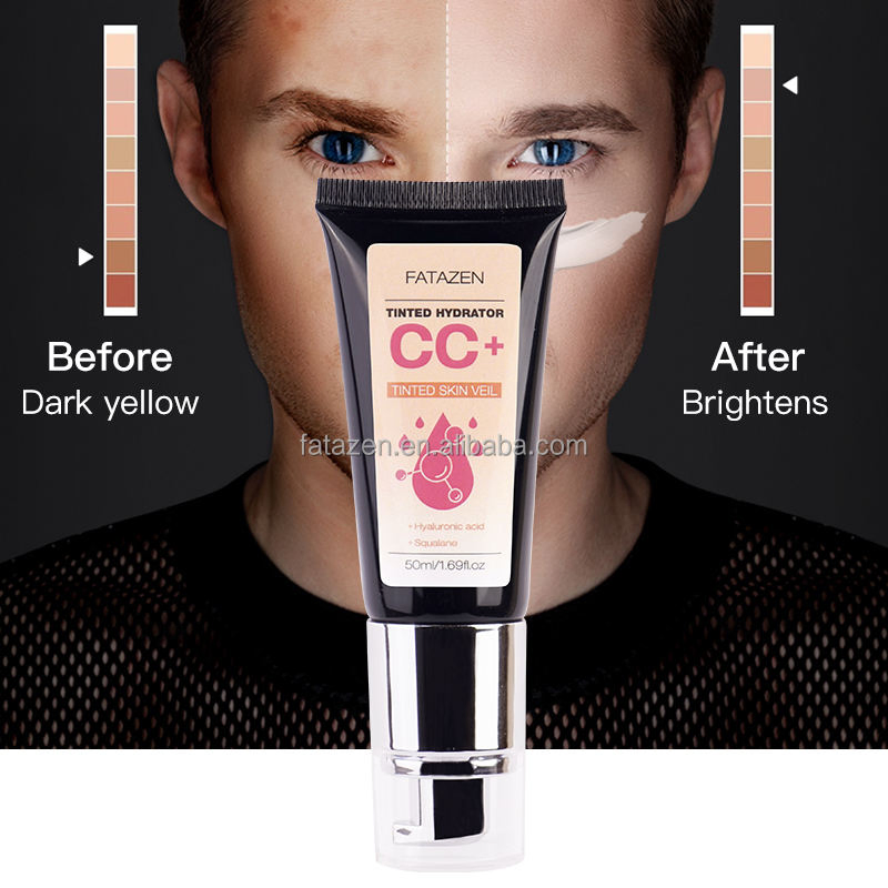 OEM Beauty Products Liquid Cc Cream Whitening Moisturizing Cosmetics Foundation Concealer Color Control Tinted Hydrater Cc Cream
