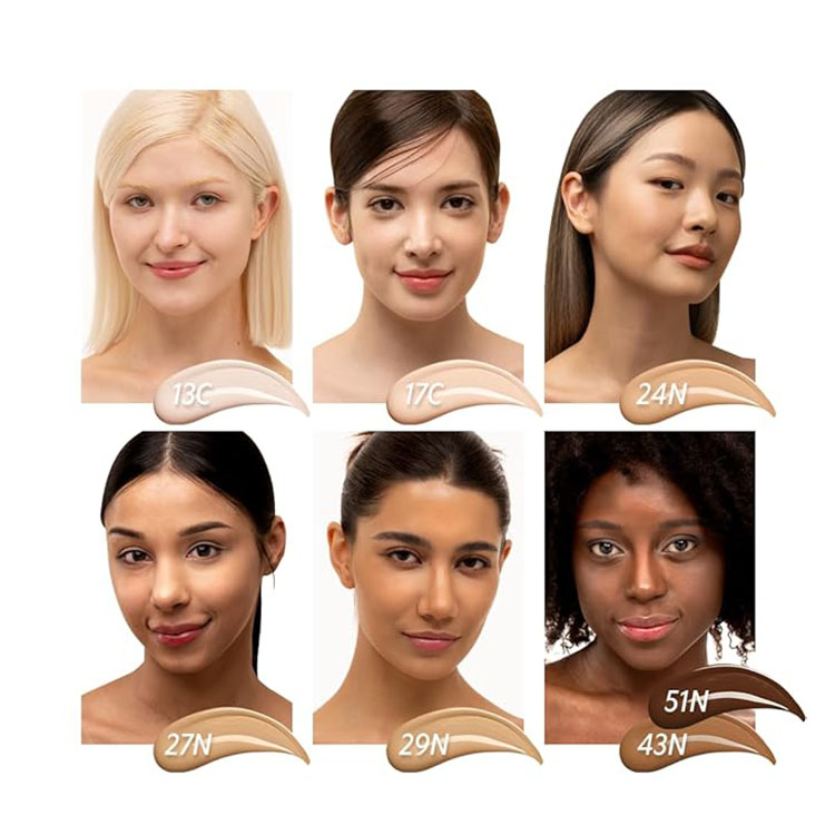 Wholesale Private Label Foundation MakeupVegan Air Cushion Foundation Waterproof Whitening Mushroom Concealer BB/CC Powder