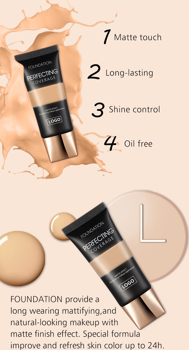 Moisturizing Liquid Foundation Concealer Matte Multicolor BB Cream Base Cream