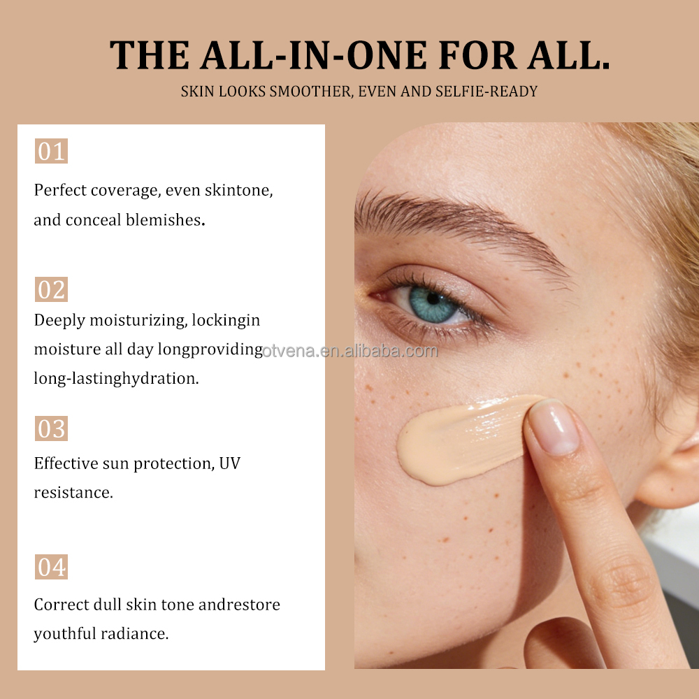 Private Label Makeup CC Cream Waterproof Long Lasting Air Cushion Foundation