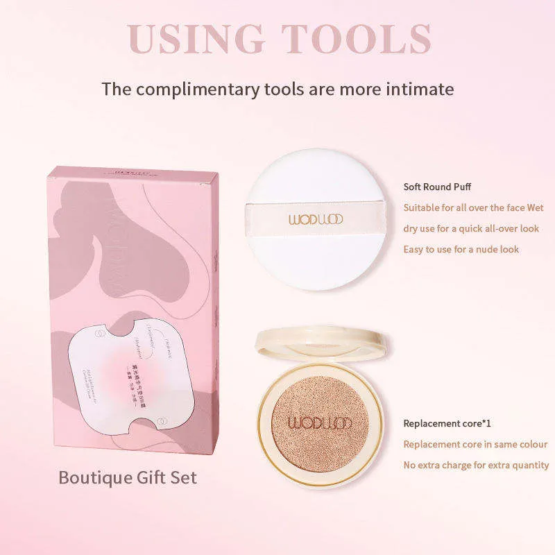 Custom Skin Nourishing Flawless Coverage Dewy Finish Long Wear Cushion Foundation