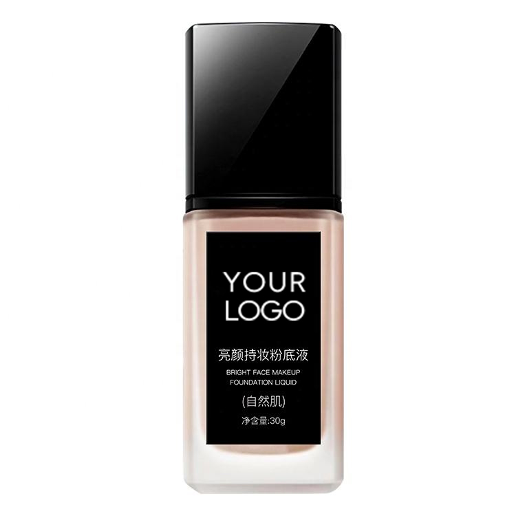 Private Label Organic Tinted Moisturizer Foundation Hydrating Dewy Finish Liquid Foundation Vegan Wholesale Makeup Base OEM ODM
