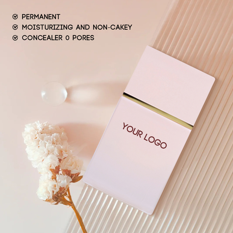 Source Factory Glow Vegan Poreless Liquid Foundation Concealer Long Lasting Light Beige Focus Dewy Makeup 13 Colors OEM/ODM