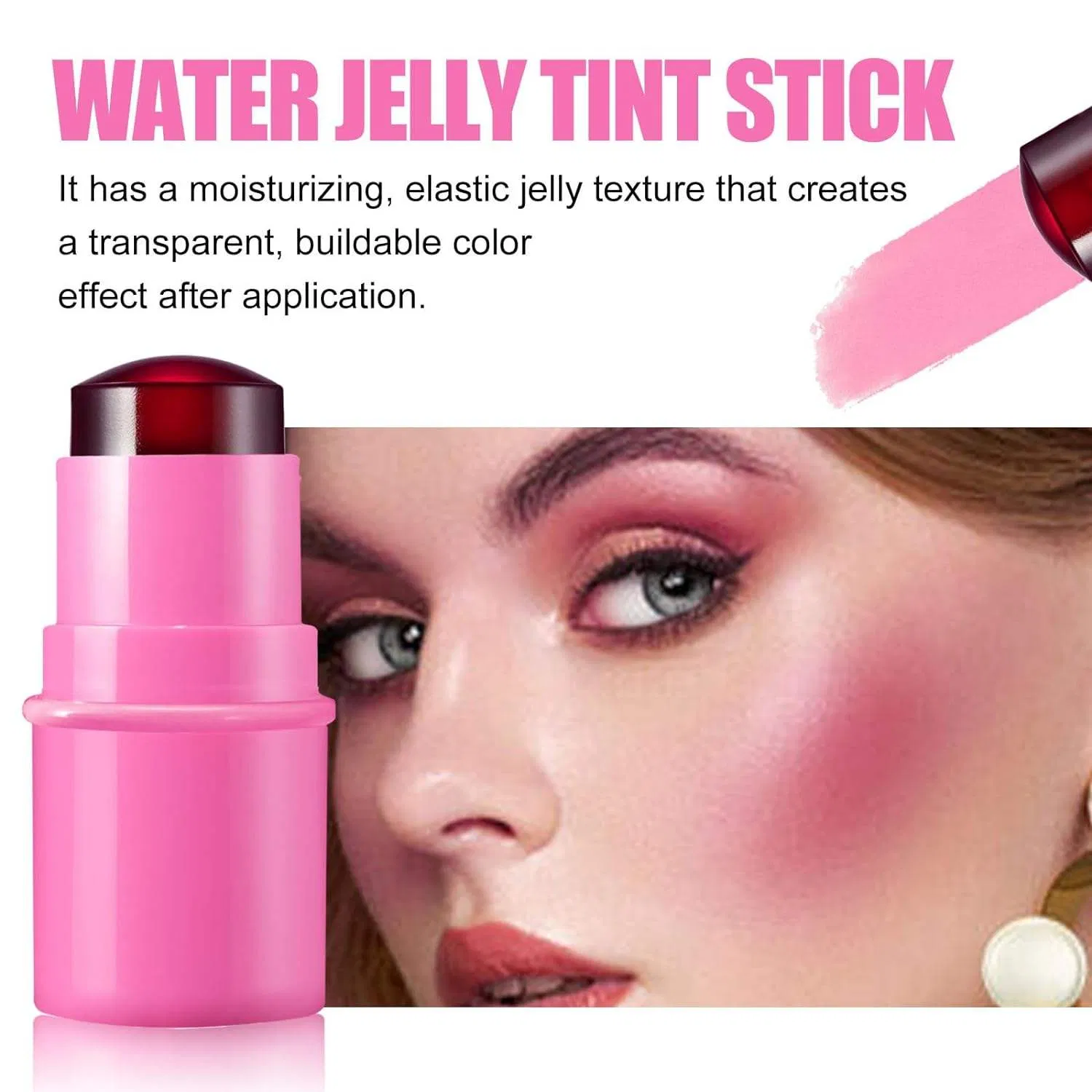 Ty New Arrival Private Label Tinted Moisture Stick Jelly Tint Lip Cheek Blush Moisturizer Soft Custom Logo Jelly Tint Blush