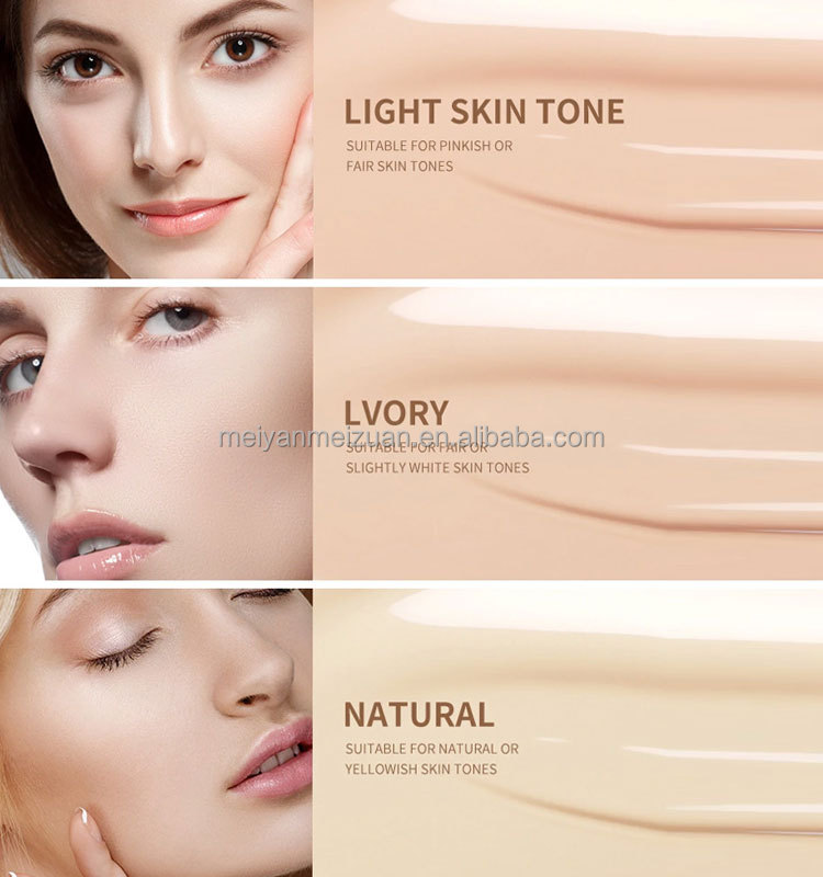 Custom Private Label Beauty Cosmetics Full Coverage Moisturizing Concealer Foundation Liquid Spray for Dark Skin Tones