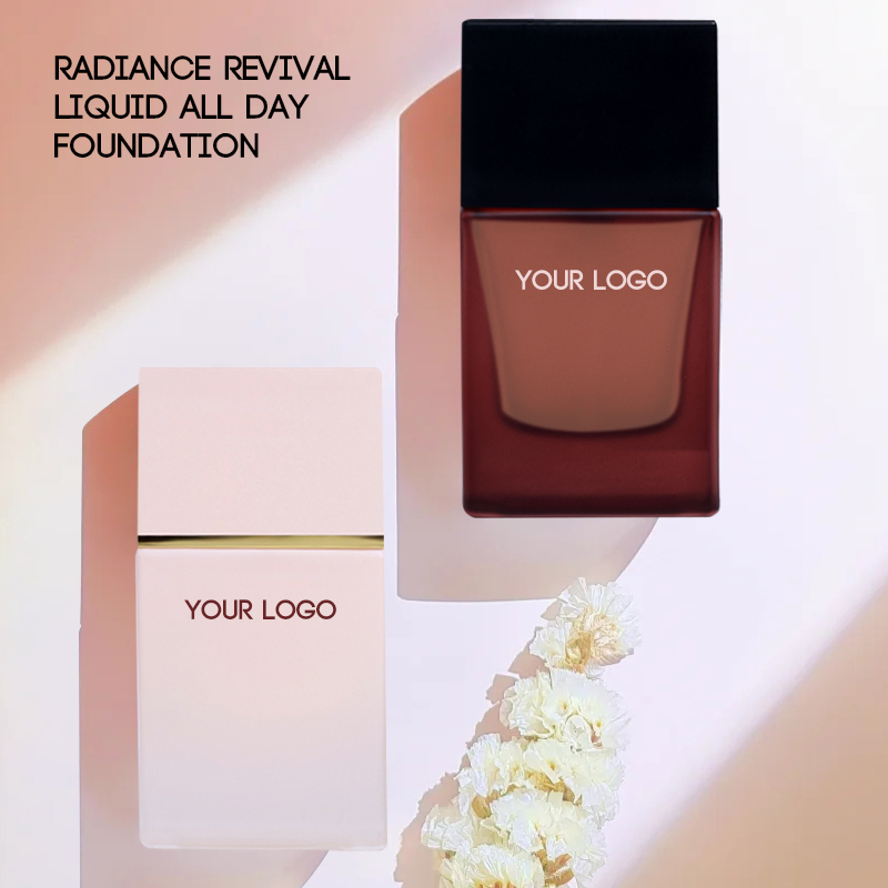 Source Factory Glow Vegan Poreless Liquid Foundation Concealer Long Lasting Light Beige Focus Dewy Makeup 13 Colors OEM/ODM