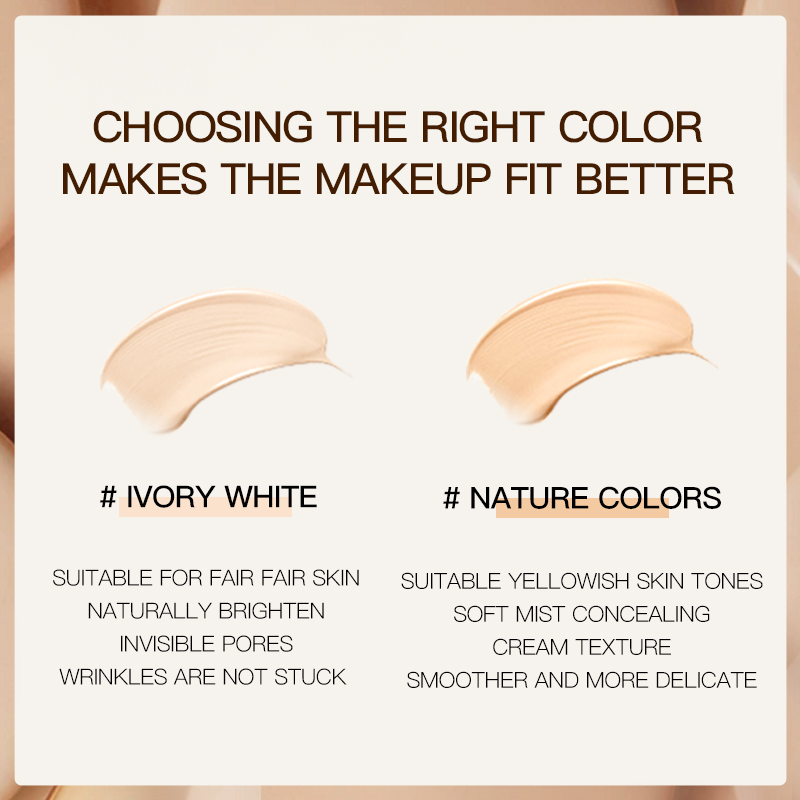 Private Label Vegan Oil Control Concealer Long Lasting Beauty Liquid Foundation for Face Makeup