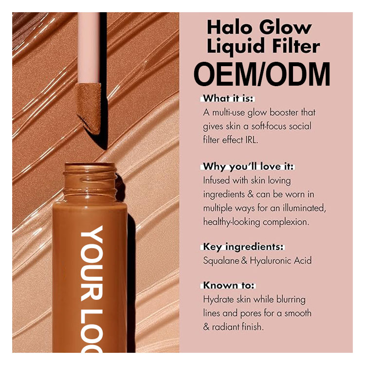 Wholesale Women's Full Coverage Liquid Foundation Waterproof Sunscreen Whitening Moisturizer Concealer in Dark Powder Style