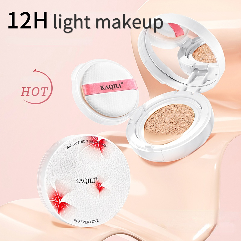 KAQILI Dewy and Lightweight Finishes Oil Control Concealer Spot Removing Brighten BB Cream Cushion Foundation