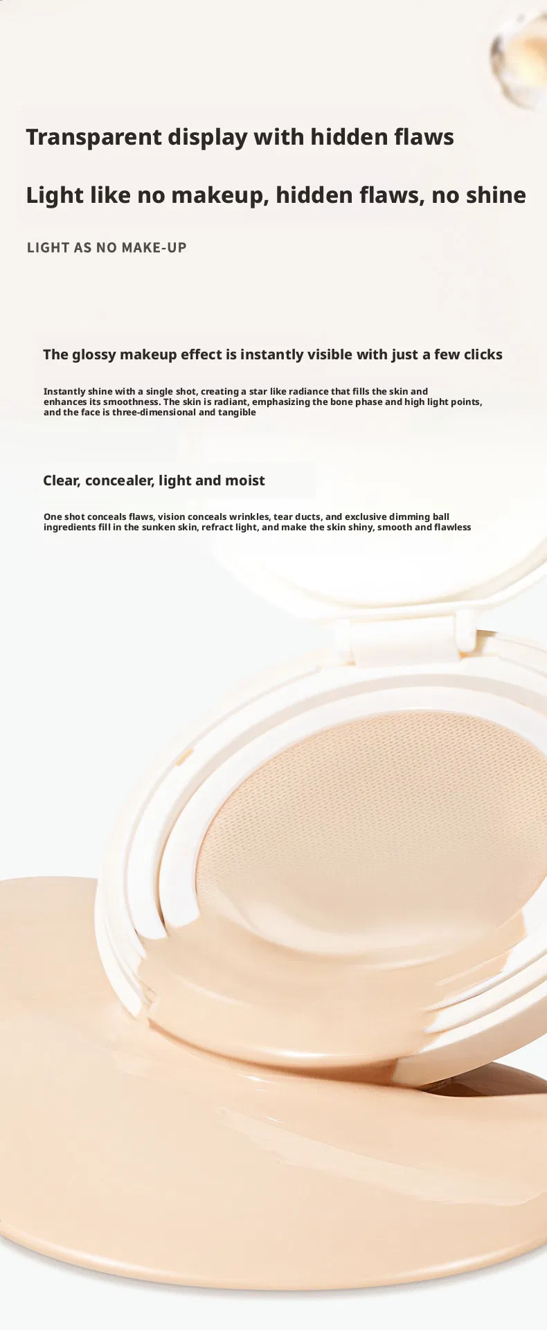 Breathable Light Silky Air Cushion Foundation
