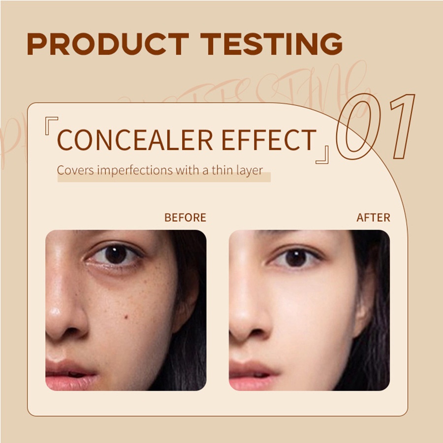 Moisturizing Brightening Concealer Full Coverage Foundation Natural Waterproof Long-lasting Oil-control Liquid BB Cream