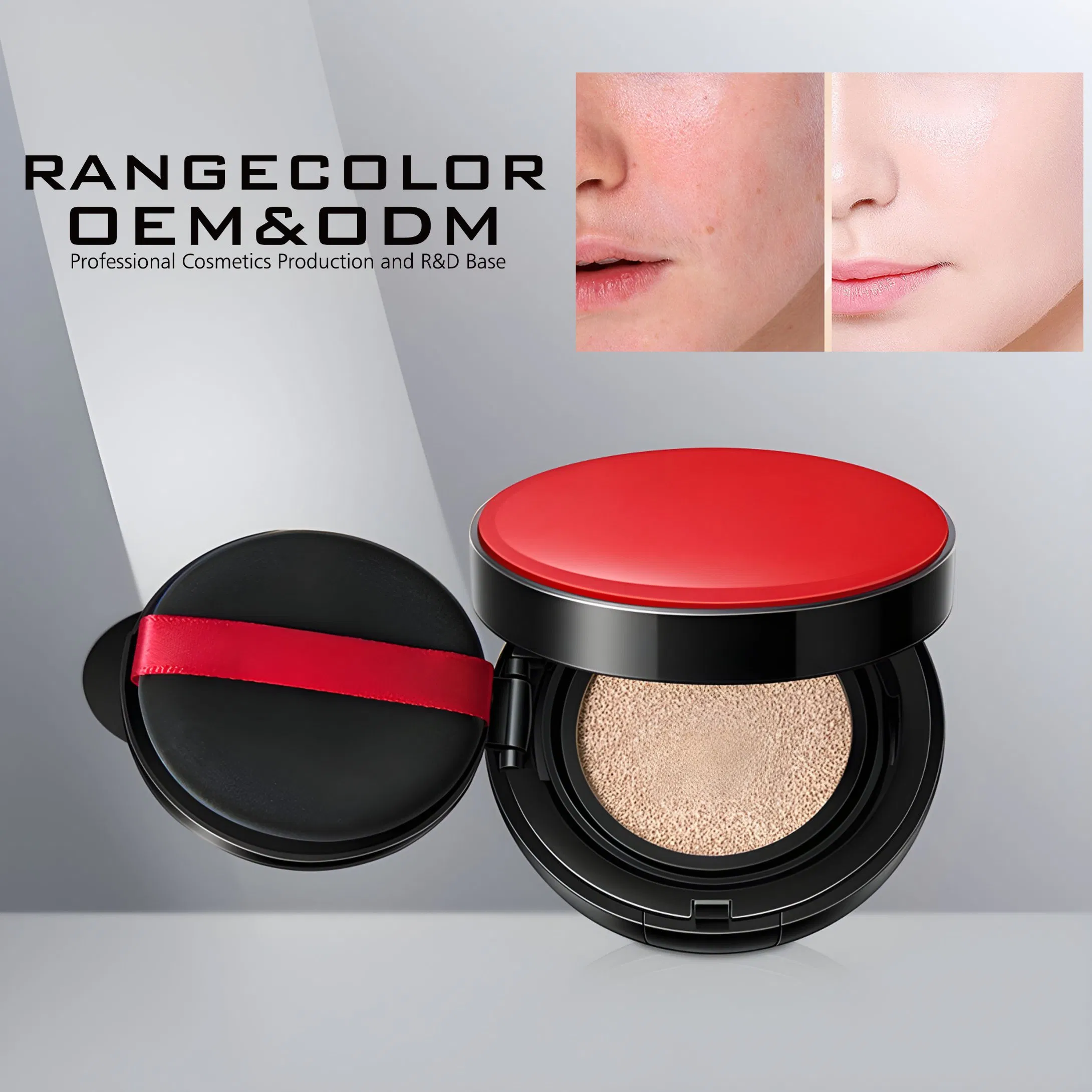 Brightening and Hydrating Even Coverage Longlasting Flawless Air Cushion Cc Cream; Light Breathable Moisturizing Delicate Cosmetic Bb Cream