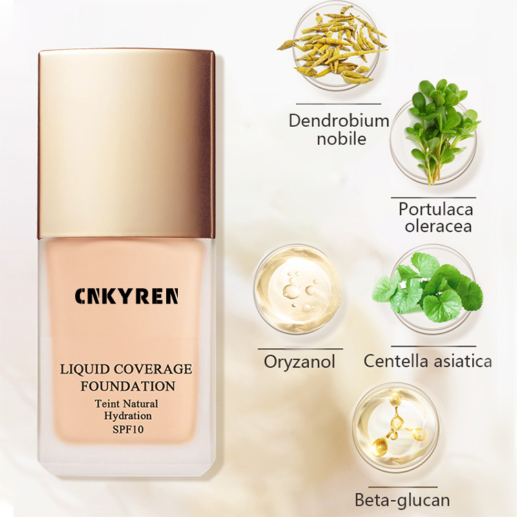 24 Hour Long-Lasting Vegan Liquid Foundation Concealer Feature Full Coverage Matte Waterproof for Skin Private Label Makeup