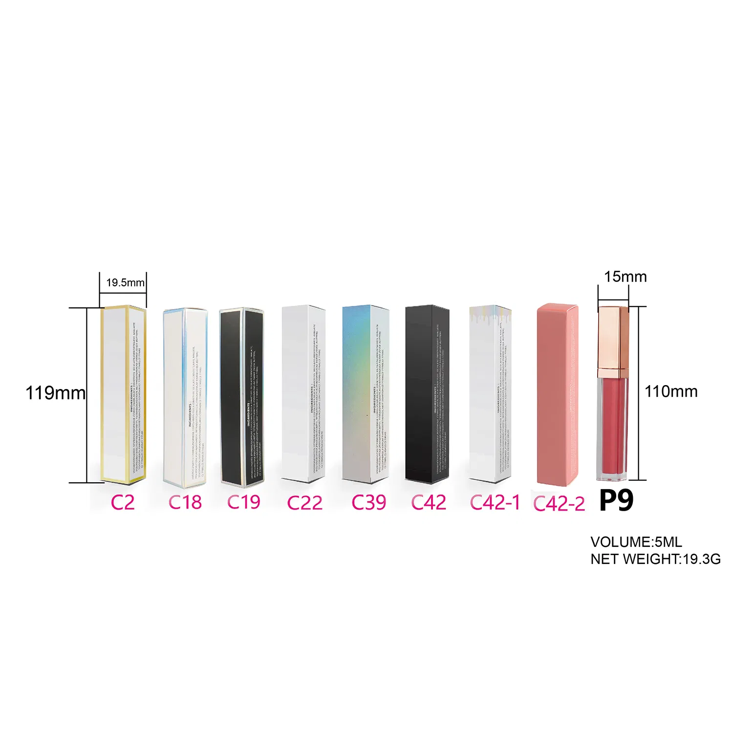 Hot Lipgloss Tinted Private Label Cosmetics with GMPC