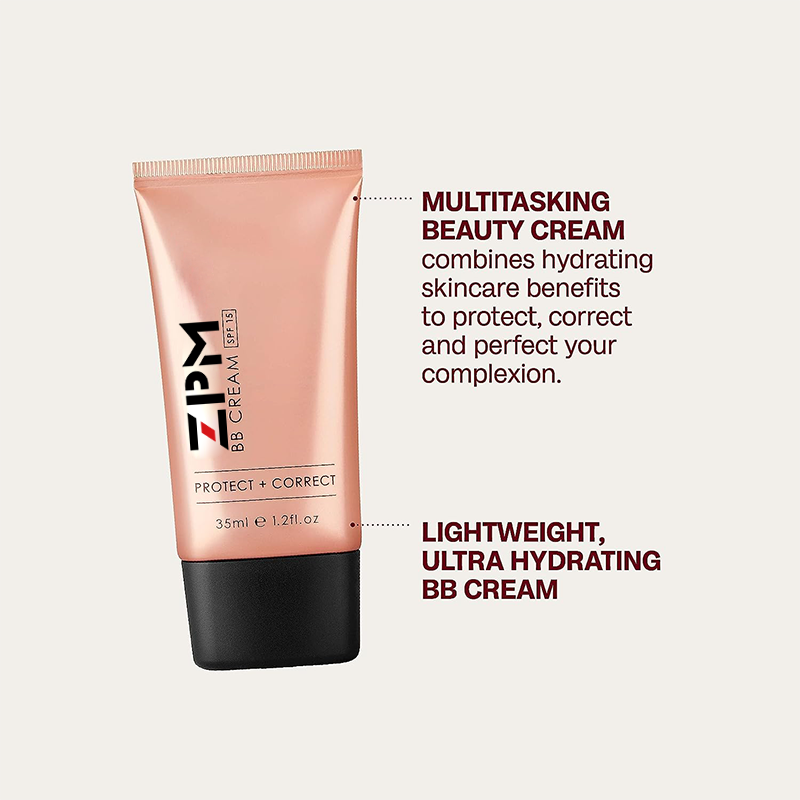 BB Cream SPF15 Tinted Face Cream in Tan Shade With Hyaluronic Acid Marine Collagen Perfect Base for All Skin Types Tan