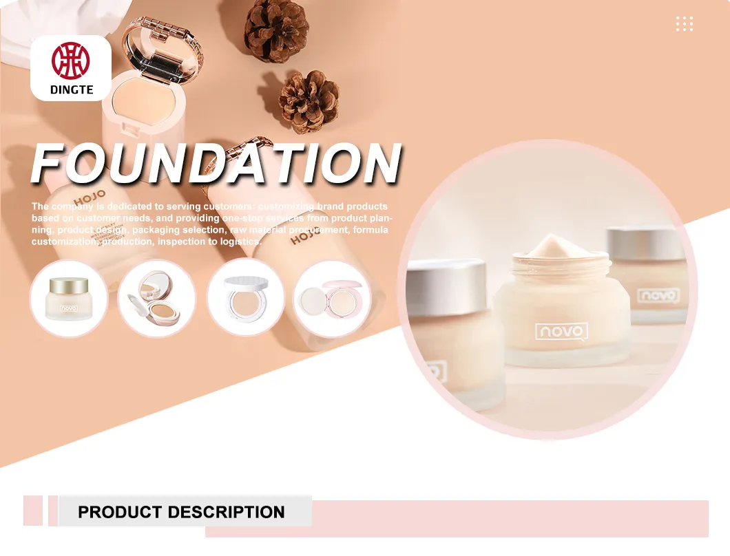 Customizable Soft Mist Finish Long Lasting 2 in 1 Cushion Powder Full Coverage Face Foundation