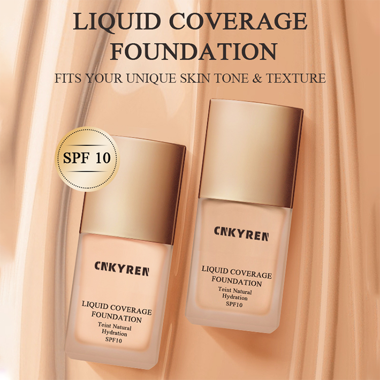 24 Hour Long-Lasting Vegan Liquid Foundation Concealer Feature Full Coverage Matte Waterproof for Skin Private Label Makeup