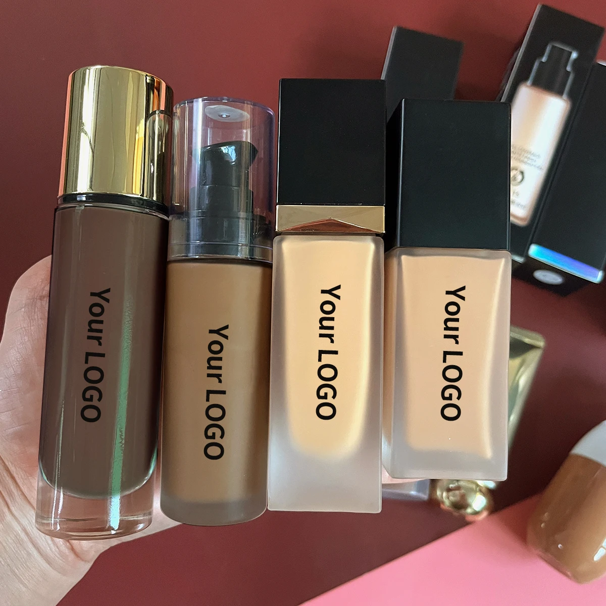 Hot Sale Professional Lower Price Liquid Makeup Foundation Full Coverage Foundation OEM ODM Waterproof Liquid Foundation SPF50
