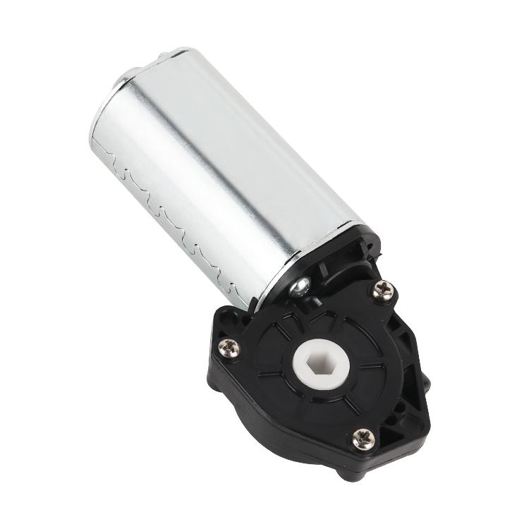 JW4575F 24V 84RPM 10.68W Permanent Magnet Brush Worm Gearbox Motor 15490g.cm Torque Panel Mount for Boat Smart Home Fan Home