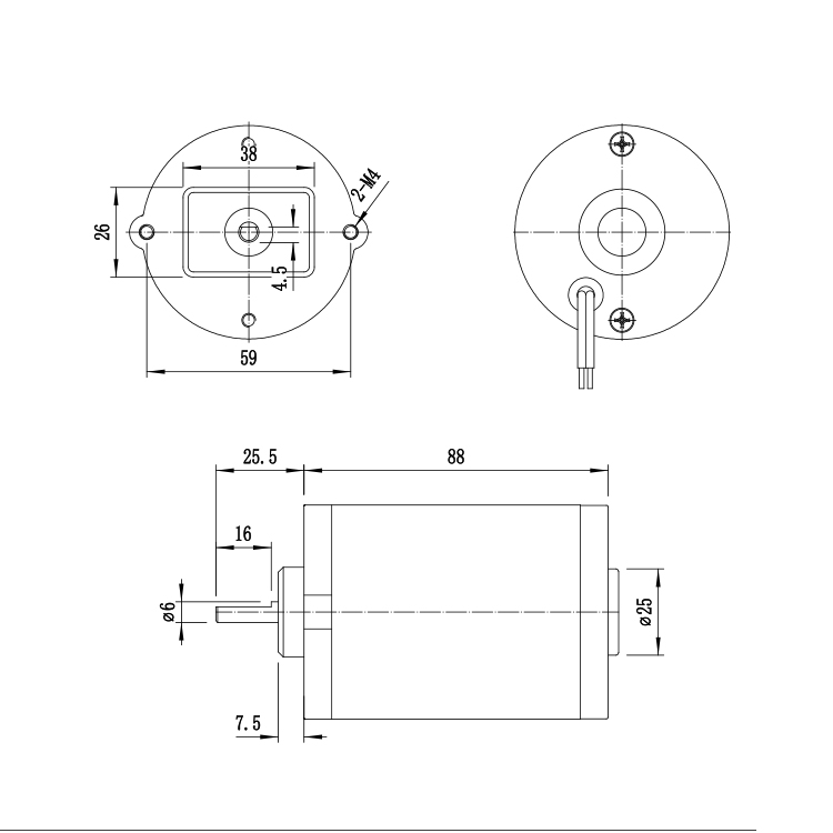 L6288 Factory Wholesale Permanent Magnet High Torque 12V 3018RPM 28.25W Brushed DC Motor 62mm Frame Smart Home & Boat Fan
