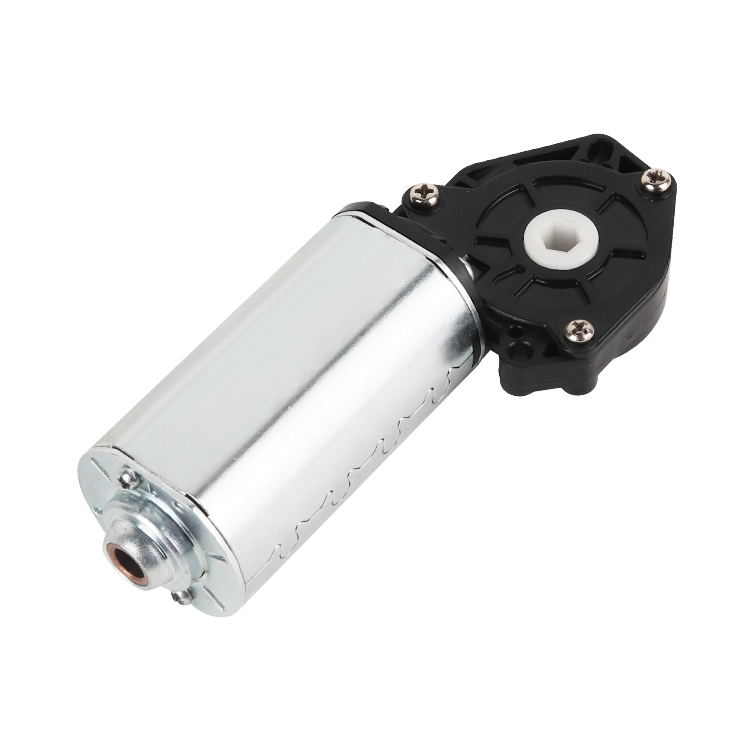 JW4575F 24V 84RPM 10.68W Permanent Magnet Brush Worm Gearbox Motor 15490g.cm Torque Panel Mount for Boat Smart Home Fan Home