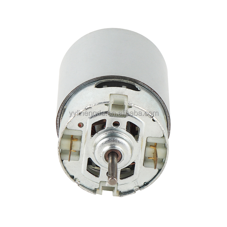 RS650 18V 21100RPM 135.61W 712.1g.cm Torque Micro Brushed DC Motor for Smart Home Fan Water Gun Applications