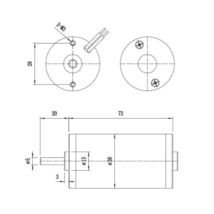 L3873 DC 30V Permanent Magnet Brush Motor High Quality in Stock for Boat Smart Home Fan Home Appliance Use