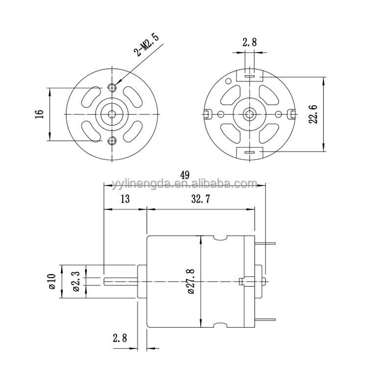 RS360/RS365 Sample Customized 12V 6040RPM 2.73W Electric Micro Brushed DC Motor for Boat Fan Smart Home & Home Appliances