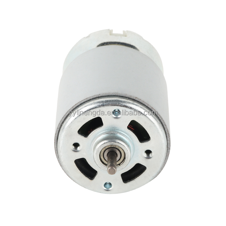 RS650 18V 21100RPM 135.61W 712.1g.cm Torque Micro Brushed DC Motor for Smart Home Fan Water Gun Applications