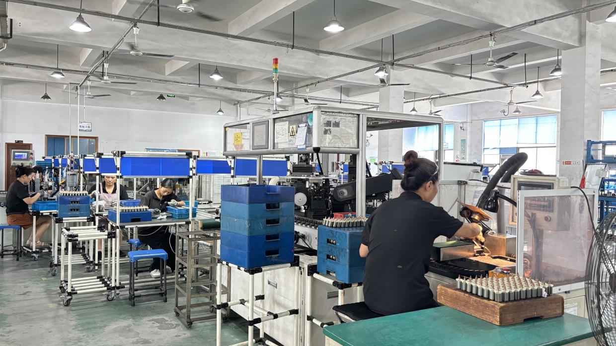 TQC motor assembly line automated production