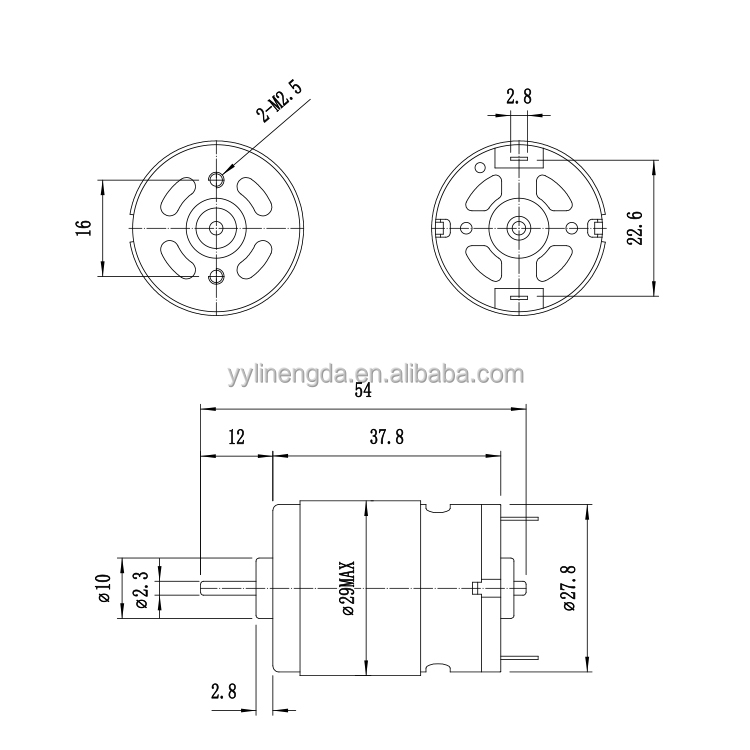 RS380/RS385 Sample Available Customized 3.6V 12300RPM 6.92W Permanent Magnet Micro Brushed DC Motor for Boat Fan Home Appliances