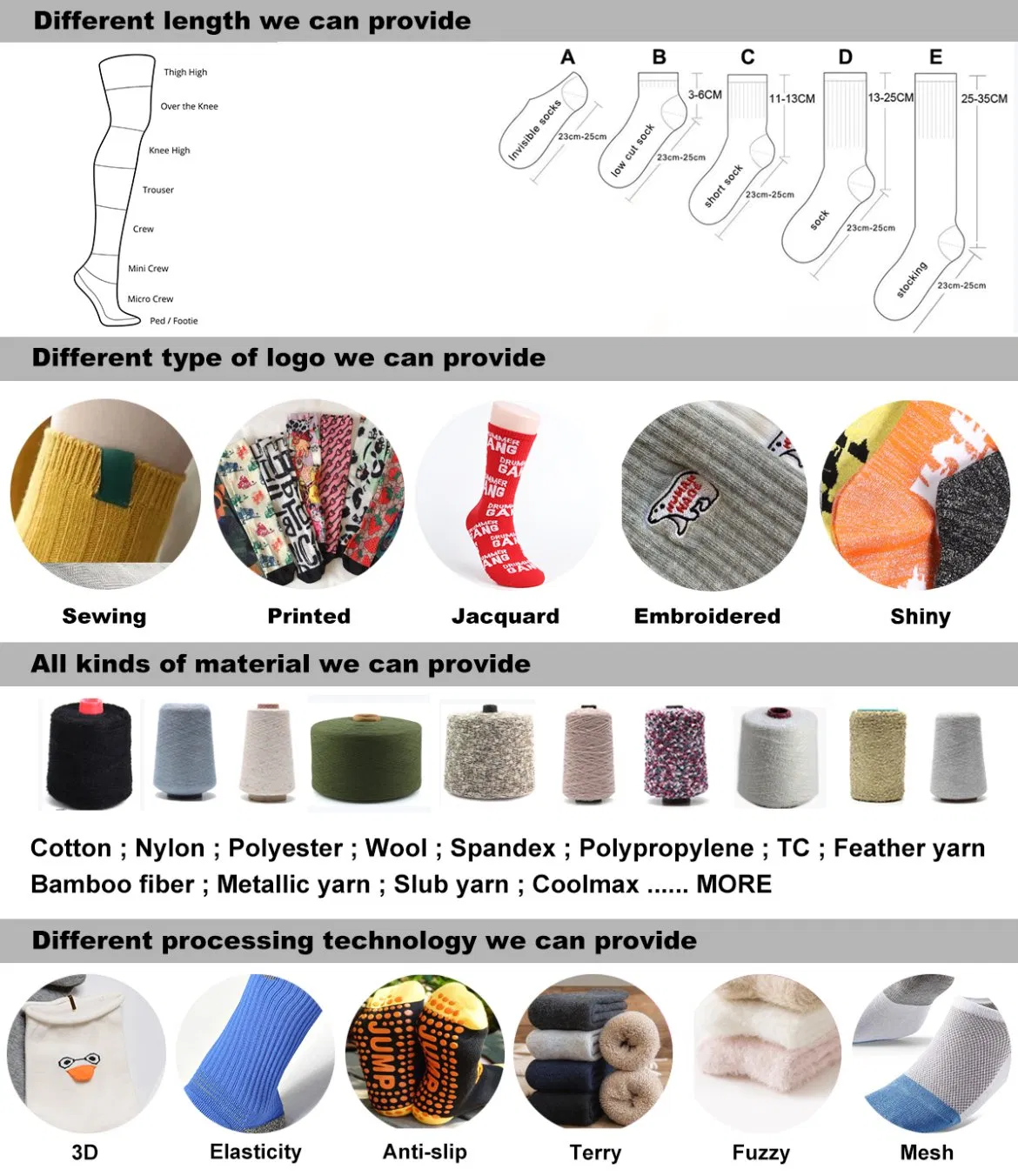 Custom Logo White Black No Show Fashion Designer Casual Cotton Socks Men Dress Sports Grip Business Crew Men's Socks