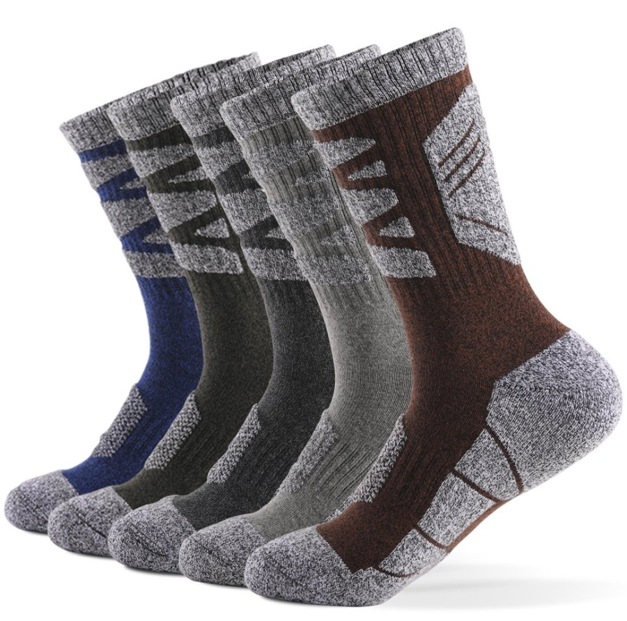 Outdoor Hiking Mountaineering Running Sweat Absorption Towel Bottom Sports Compression Socks