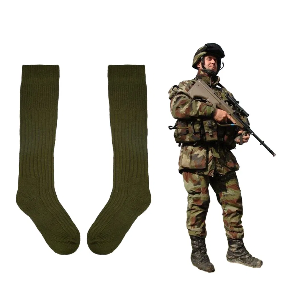 Wholesale Jungle Green Sport Boot Cotton Green Color Socks Skiing Trekking Hiking Wading Trail Camouflage Athletic Socks