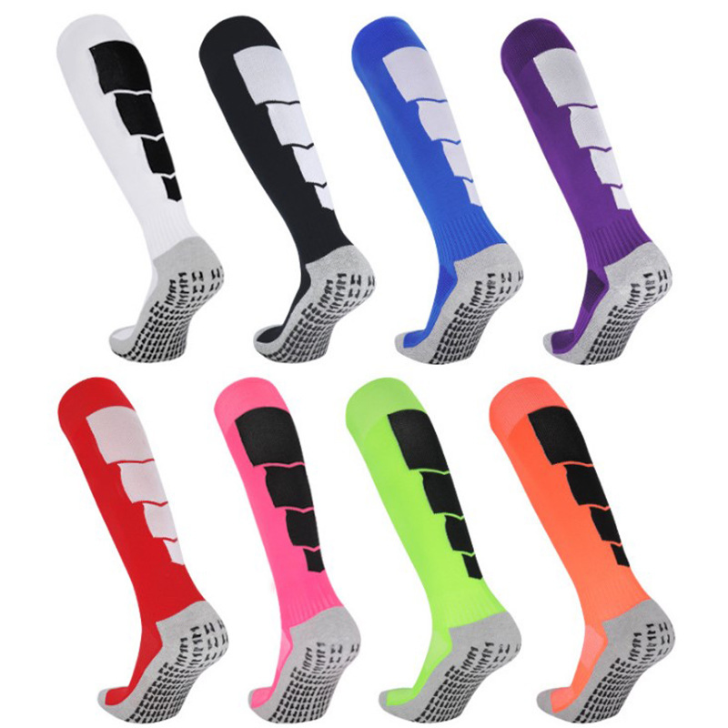 Wholesale Custom Knee High Basketball Socks Non Slip Football Soccer Socks for Women Men Training Sports