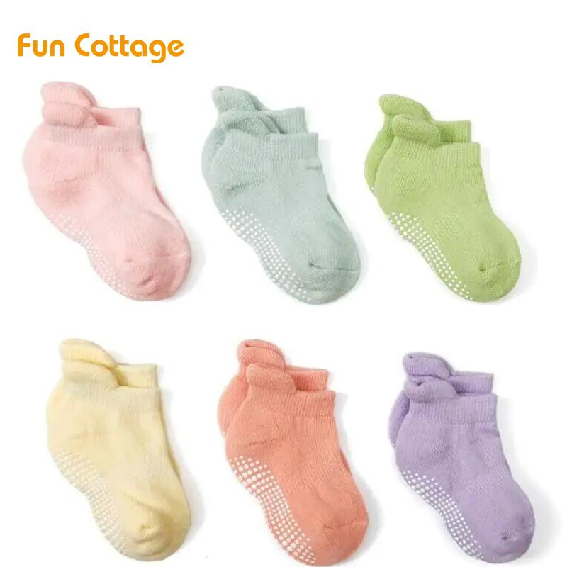 Newborn Baby Socks Mesh Breathable Winter Cotton Cartoon Cute Cozy Animal Infant Short Tabi Comfy Solid Color Toddlers Sock