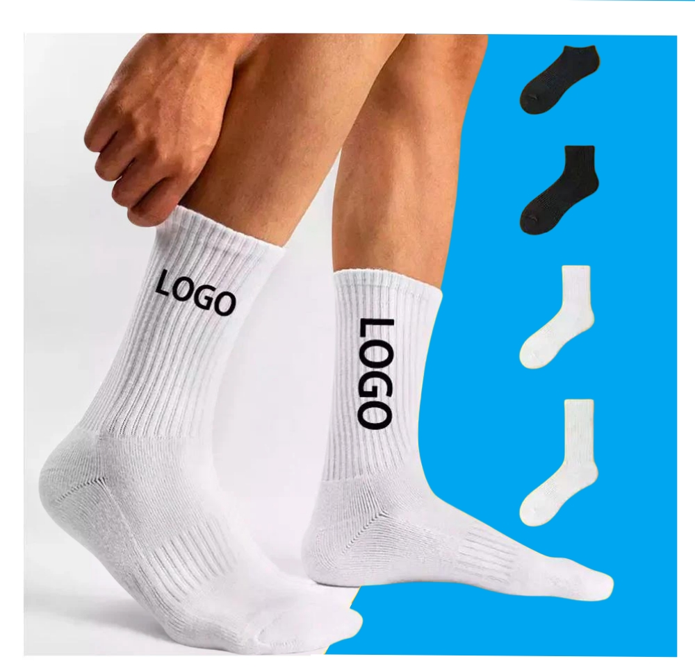 Custom Design Logo Unique High Quality Sokken Socken Calcetines Free Sample Cotton Compression Men Women Crew Sports Pilates Grip Athletic Gym Socks