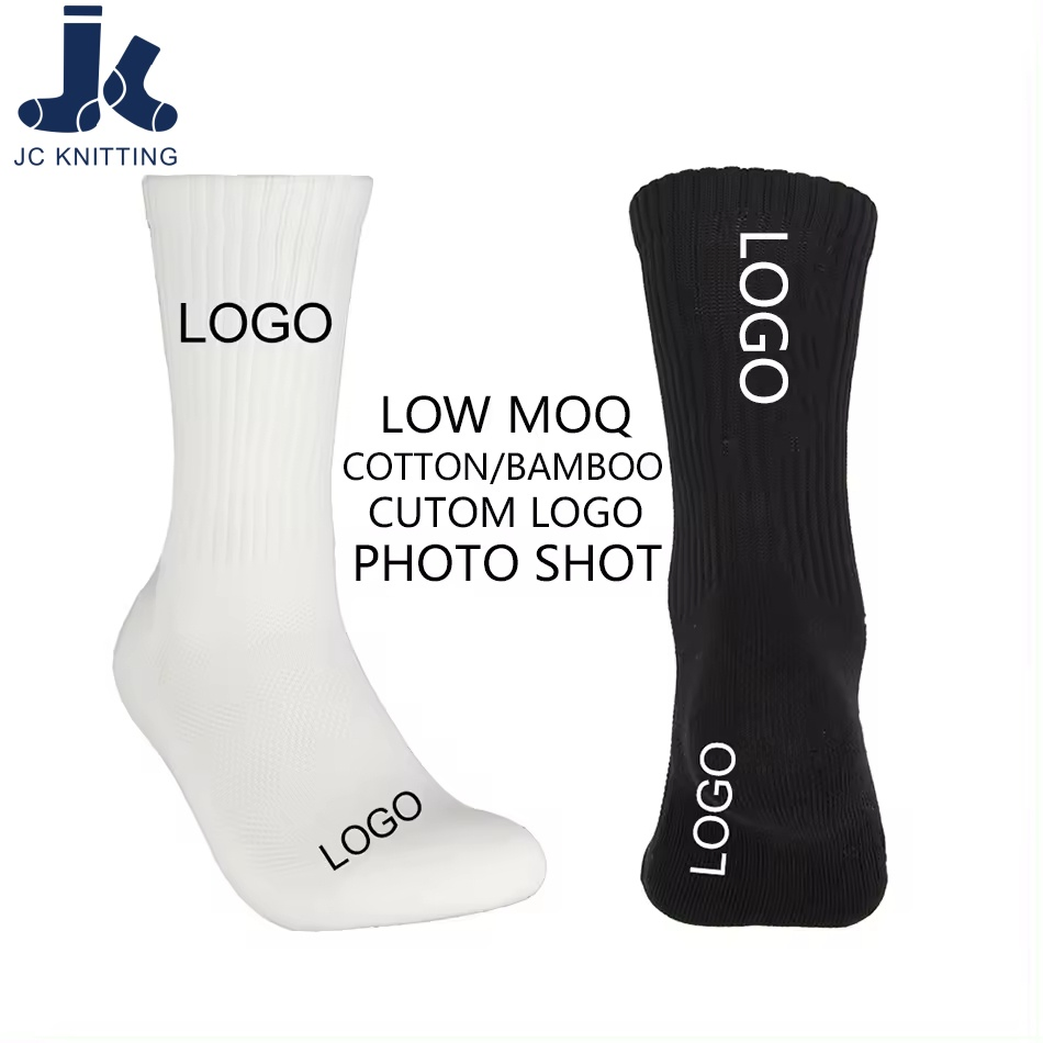 High Quality Factory Direct Free Sample Pilates Yoga Sokken Socken Calcetines Athletic Ankle 100% Cotton Grip Sports Custom Logo Crew Socks for Women Men