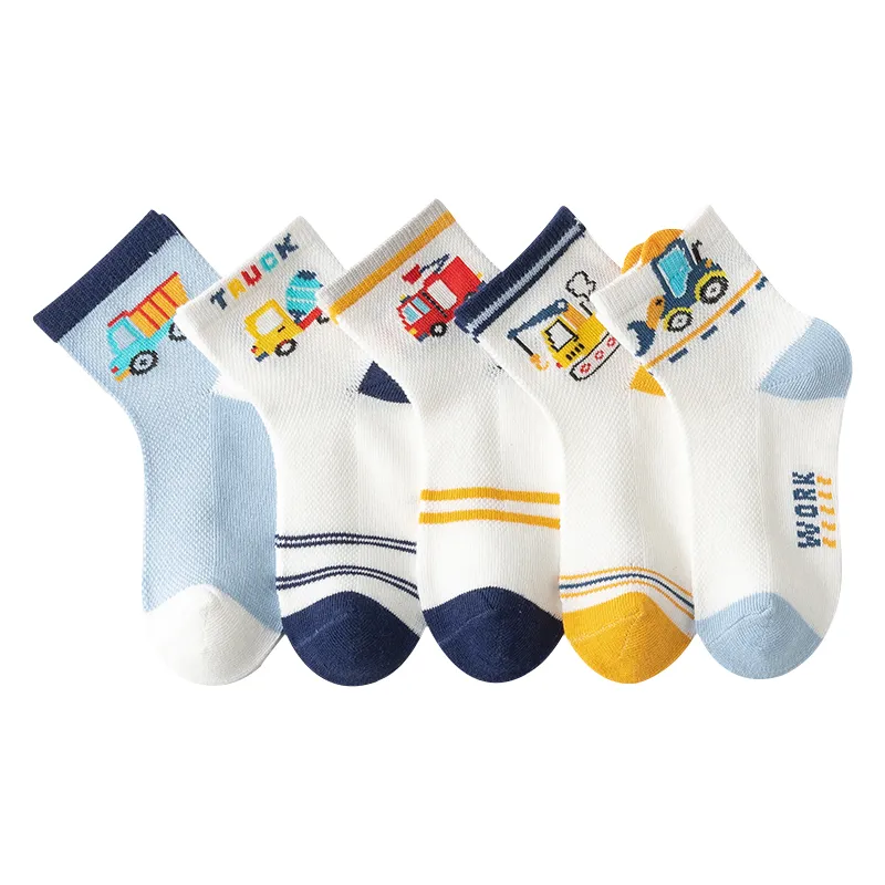 Spring Children Cute Cotton Breathable Mesh Socks