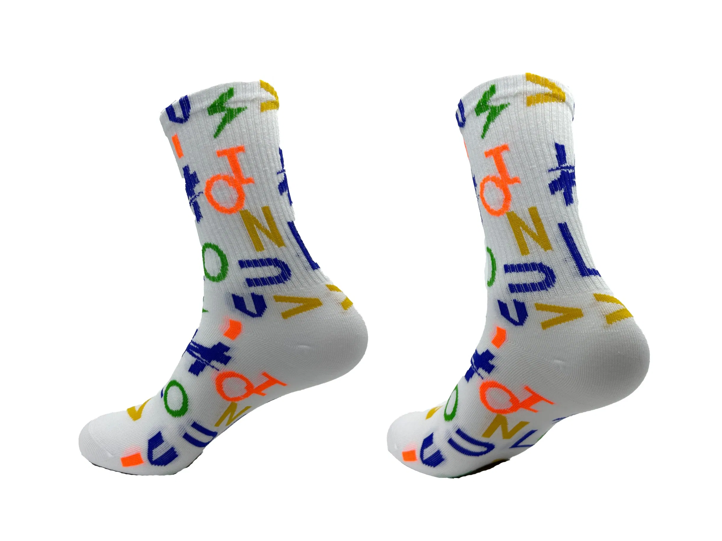 OEM Custom Sports Coolmax Compression Running Socks Cushion Crew Anti-Blister Moisture Wicking Athletic Hiking Socks