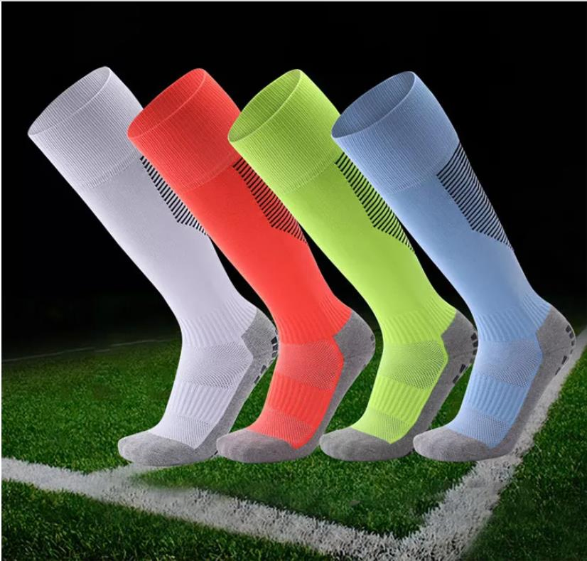 Custom Running Grip Soccer Long Anti Slip Safety Stockings Sports Club Team Socks Football Training Socks
