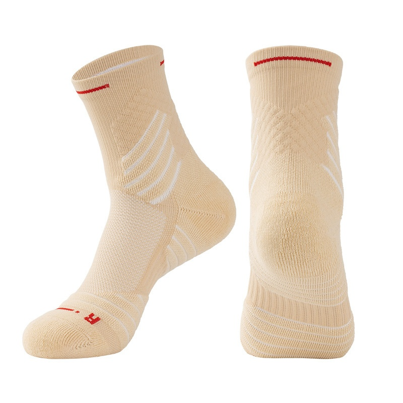 Men's Student MID-Cut Thick Terry Basketball Training Socks