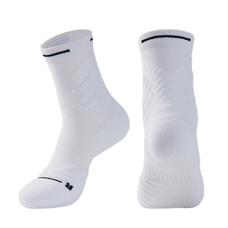 Men's Student MID-Cut Thick Terry Basketball Training Socks