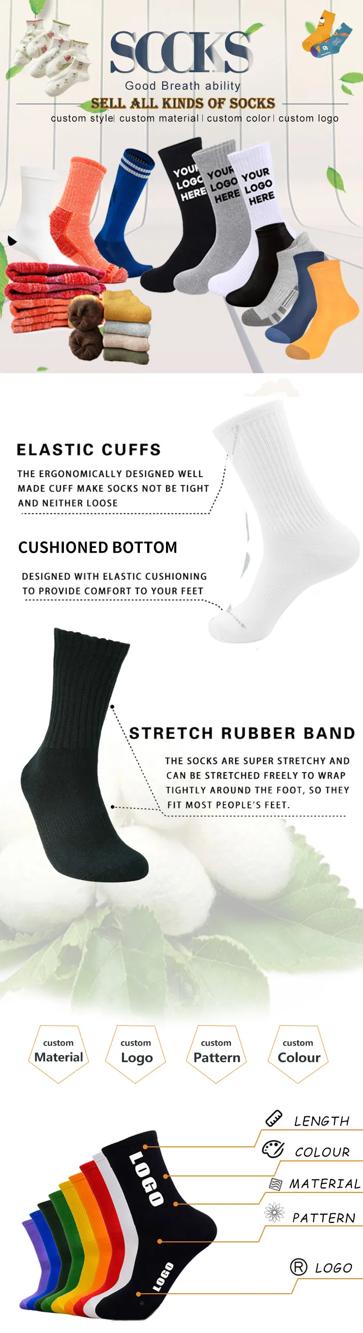 Detailed Sport Socks 1