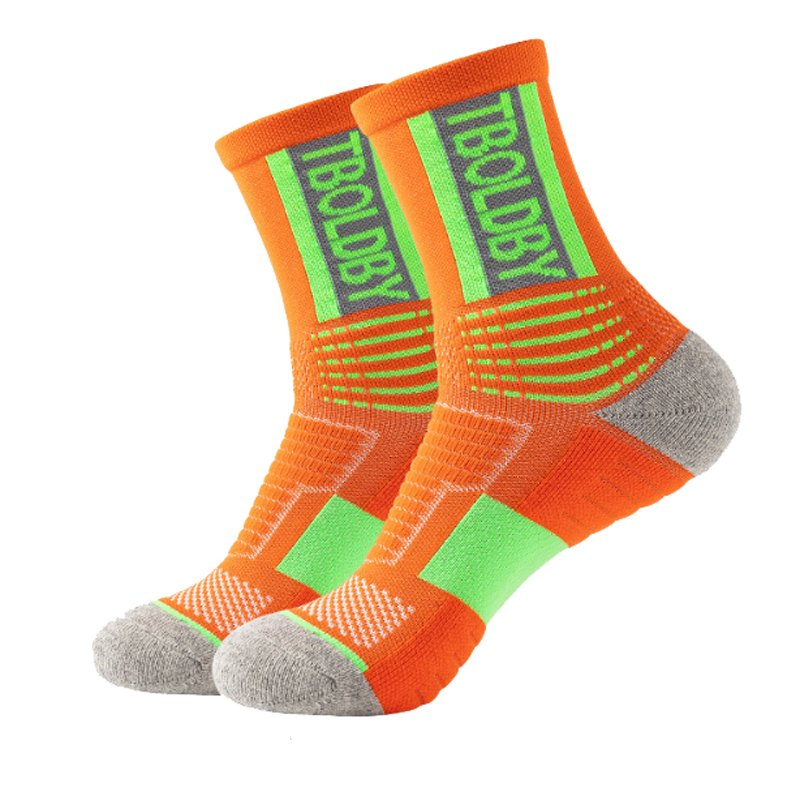 Customized Men Crew Sports Cycling Socks Outdoor OEM Ultralight Athletic Compression Football Soccer Sports Socks Man