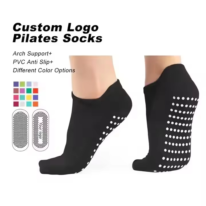 Short Low Cut Anti Slip Yoga Socks Breathable Versatile Ankle Socks for Barre Dance Workout Sports Pilates